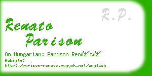 renato parison business card